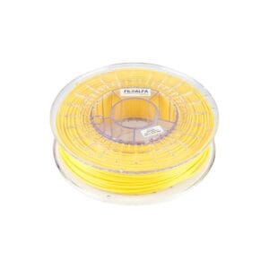 Yellow PLA filament for 3D printing.