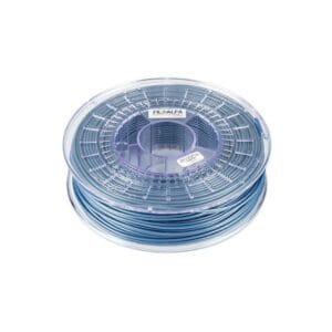 PLA filament in metallic blue for 3D printing.