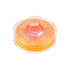 Filoalfa fluorescent PLA filament for 3D printing.