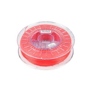 Red PLA filament for 3D printing.