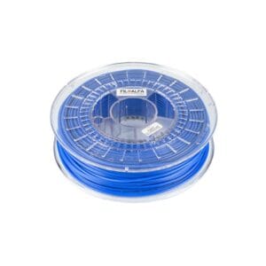 Blue PLA filament for 3D printing.
