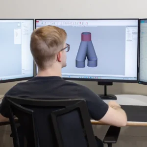 Cad-suunnittelu, jolla luodaan tarkka 3D-malli, jota voidaan käyttää 3D-tulostukseen.