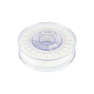 White PLA filament for 3D printing.