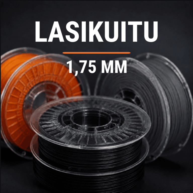 Lasikuituvahvisteiset filamentit 3D-tulostukseen.